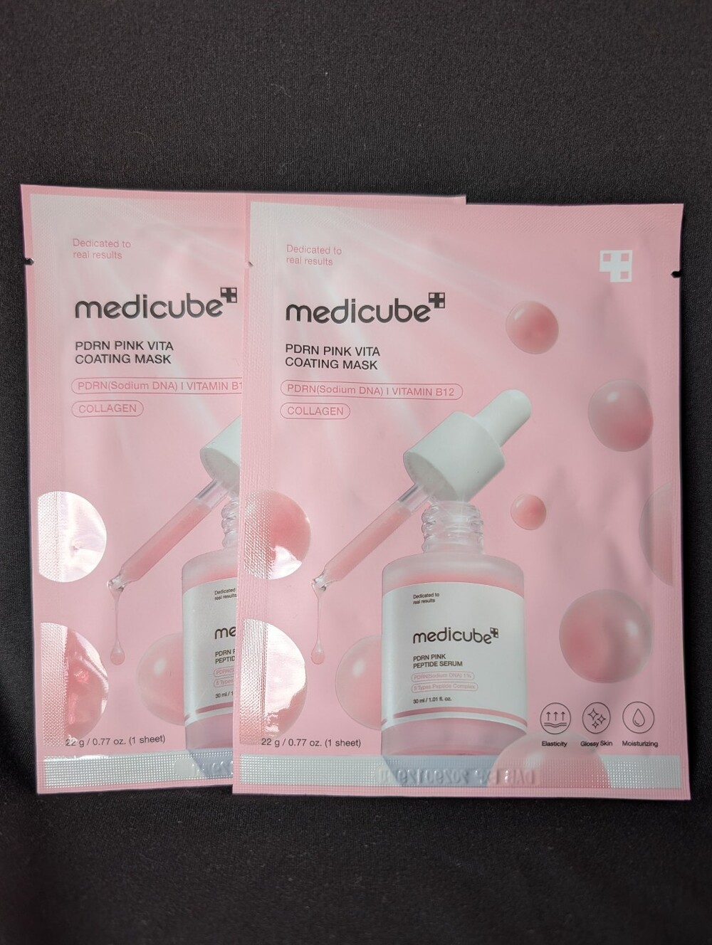 ❤️ 2 PDRN Pink Vita Coating Masks Medicube K-Beauty Korean Skincare